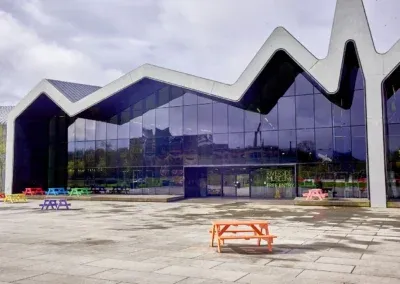 L'entrée du Riverside Museum